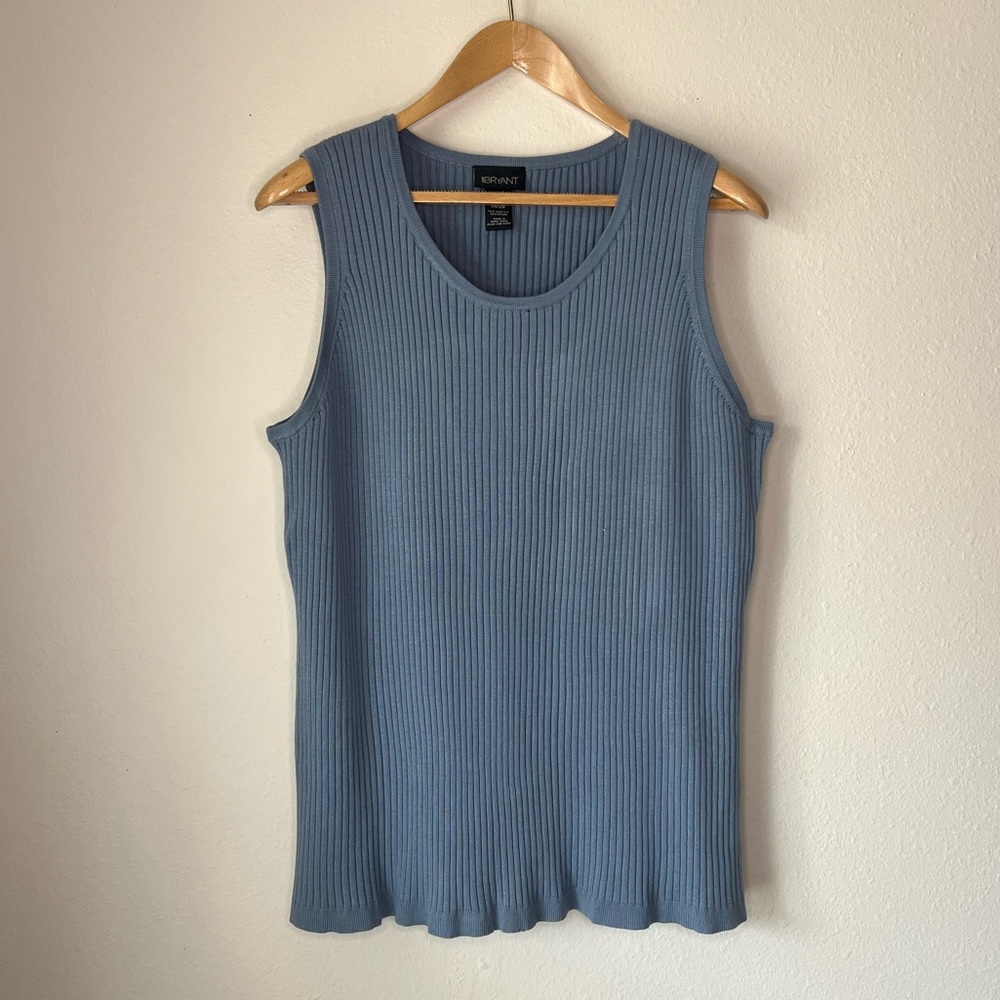 Lane Bryant Blue Sleeveless Blouse size XXL